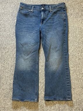 EUC JCrew Mid-Rise Flare Crop—sz 30p